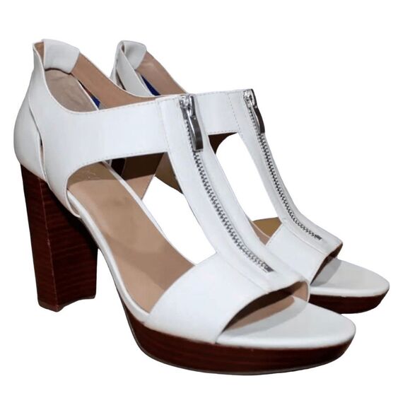 Franco Sarto White Wedges Platform Heels Size 8.5 - Picture 1 of 9